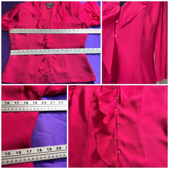 📌 cynthia howie Retro Silk Skirt Set Top & Skirt - Picture 14 of 15